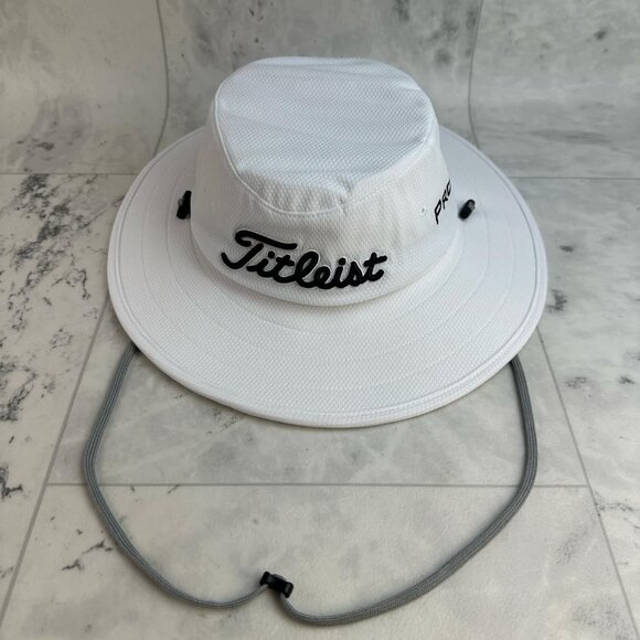Titleist Other - NEW Titleist Tour Aussie White/Black Bucket Golf Hat New with Tags